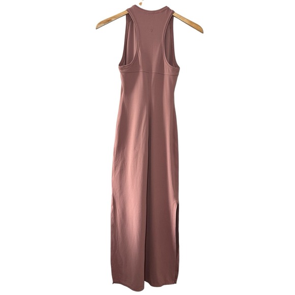 Lululemon Women's Get Going Dress Red Dust Midi‎ Size 4 Racerback Slit Tank Nulu - Picture 6 of 15